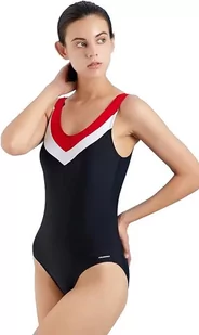 LULUWINGX Damski Strój Kąpielowy, M, Czarno-Czerwony - Stroje kąpielowe - miniaturka - grafika 1