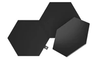 Taśmy LED - Nanoleaf Shapes Hexagons Expansion Pack - dodatkowe panele świetlne (3 panele świetlne) (black) - miniaturka - grafika 1