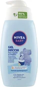 Kosmetyki kąpielowe dla dzieci - NIVEA Żel pod prysznic BABY 500 ml, żel pod prysznic dla dzieci do miękkiej i czystej skóry i włosów, żel pod prysznic dla niemowląt z ochroną przed łzami, nawilżający i zmiękczający szampon dla - miniaturka - grafika 1