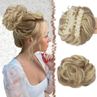 Ozdoby do włosów - FESHFEN Spinka do Messy Bun - Kok z Klipsem, Blond - miniaturka - grafika 1