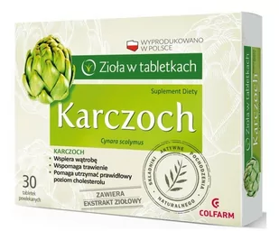 Colfarm Karczoch 30 szt. - Witaminy i minerały - miniaturka - grafika 1