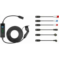 Akcesoria motoryzacyjne - Platinet, Przenośna stacja ładowania pojazdów Ev, 6 m Cable Type2, 6 Adapters 16/32a, 16 Kw, czarny - miniaturka - grafika 1