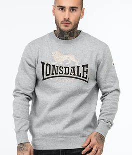 Bluza LONSDALE LAWINS szara prosta-L - Bluzy męskie - miniaturka - grafika 1