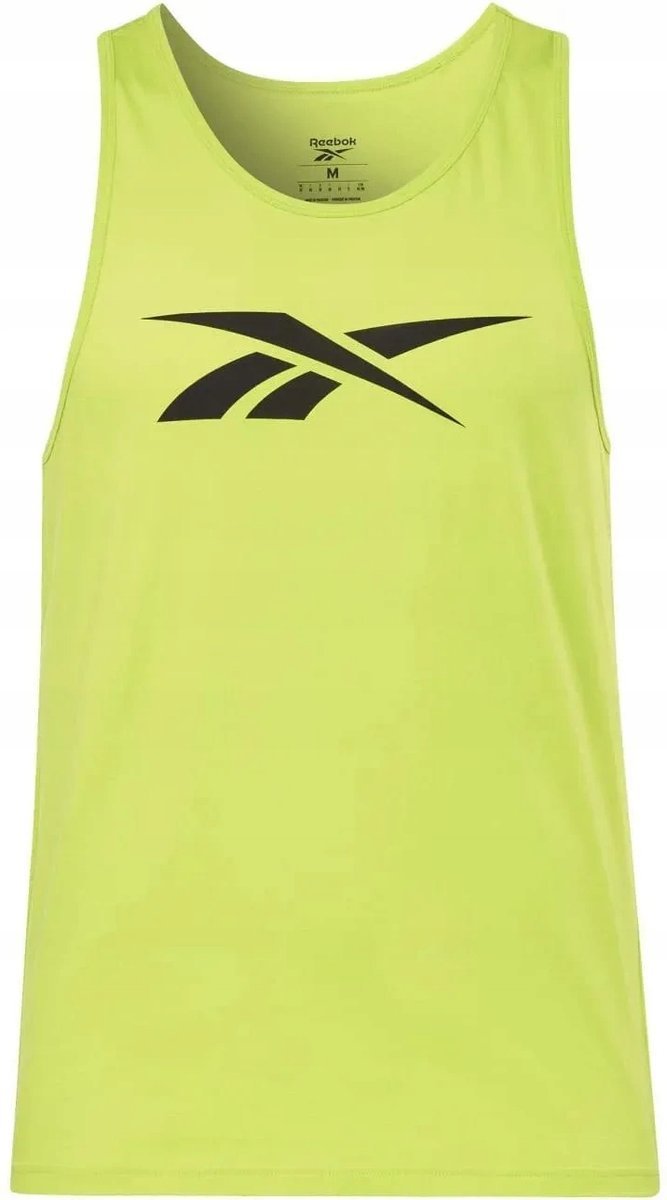 REEBOK - BOKSERKA MĘSKA - GS VECTOR TANK H49676 koszulka limonkowa