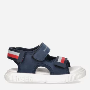 Sandały dziecięce Tommy Hilfiger Stripes Velcro Sandal T1B2-32898-1589800- 24 Blue (8052578176467_PL) - Buty dla chłopców - miniaturka - grafika 1