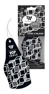 COOL & BLACK | FRESHWAY Pop Dry Triple - zawieszka XXL - Zapachy samochodowe - miniaturka - grafika 1