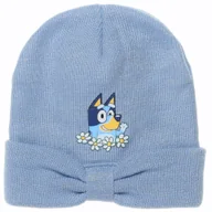 Czapki damskie - Czapka zimowa dla dziewczynki, Bluey, włókno akrylowe, jasnoniebieska, rozmiar 54 cm - miniaturka - grafika 1