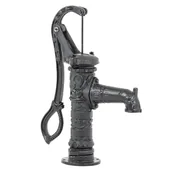Pompy wodne - Pompa ręczna do wody 26 l/h żeliwna zdobiona czarna PR26Z Lider - miniaturka - grafika 1