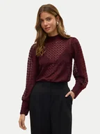 Bluzki damskie - Vero Moda Bluzka Becca 10302894 Fioletowy Regular Fit - miniaturka - grafika 1