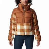 Odzież trekkingowa damska - Kurtka Turystyczna Puchowa Damska Columbia Leadbetter Point Sherpa Hybrid - miniaturka - grafika 1