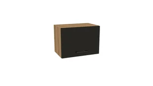 Szafka Wisząca Niska Presto 50X36 Cm Płyta Laminowana Dąb Evoke/Czarny - Meble kuchenne - miniaturka - grafika 1