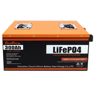 Baterie do zasilaczy awaryjnych UPS - Cloudenergy 12V 300Ah LiFePO4 Battery Pack 3840Wh Energy 6000 Cycles Built-in 100A BMS - miniaturka - grafika 1