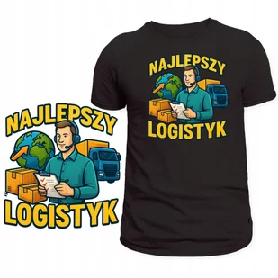 KOSZULKA DLA LOGISTYKA SUPER NADRUK NAJLEPSZY LOGISTYK ŚWIETNY PREZENT S - Koszulki męskie KOSZULKA DLA LOGISTYKA SUPER NADRUK NAJLEPSZY LOGISTYK ŚWIETNY PREZENT S - Koszulki męskie - miniaturka - grafika 1