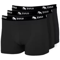 Majtki męskie - Męskie bokserki Zulu Bambus 210 3-pack Rozmiar: XXL / Kolor: czarny - miniaturka - grafika 1