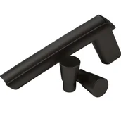 Akcesoria kominkowe - Kratki.pl klamka komplet czarny KLAMKA/CZ/KPL - miniaturka - grafika 1