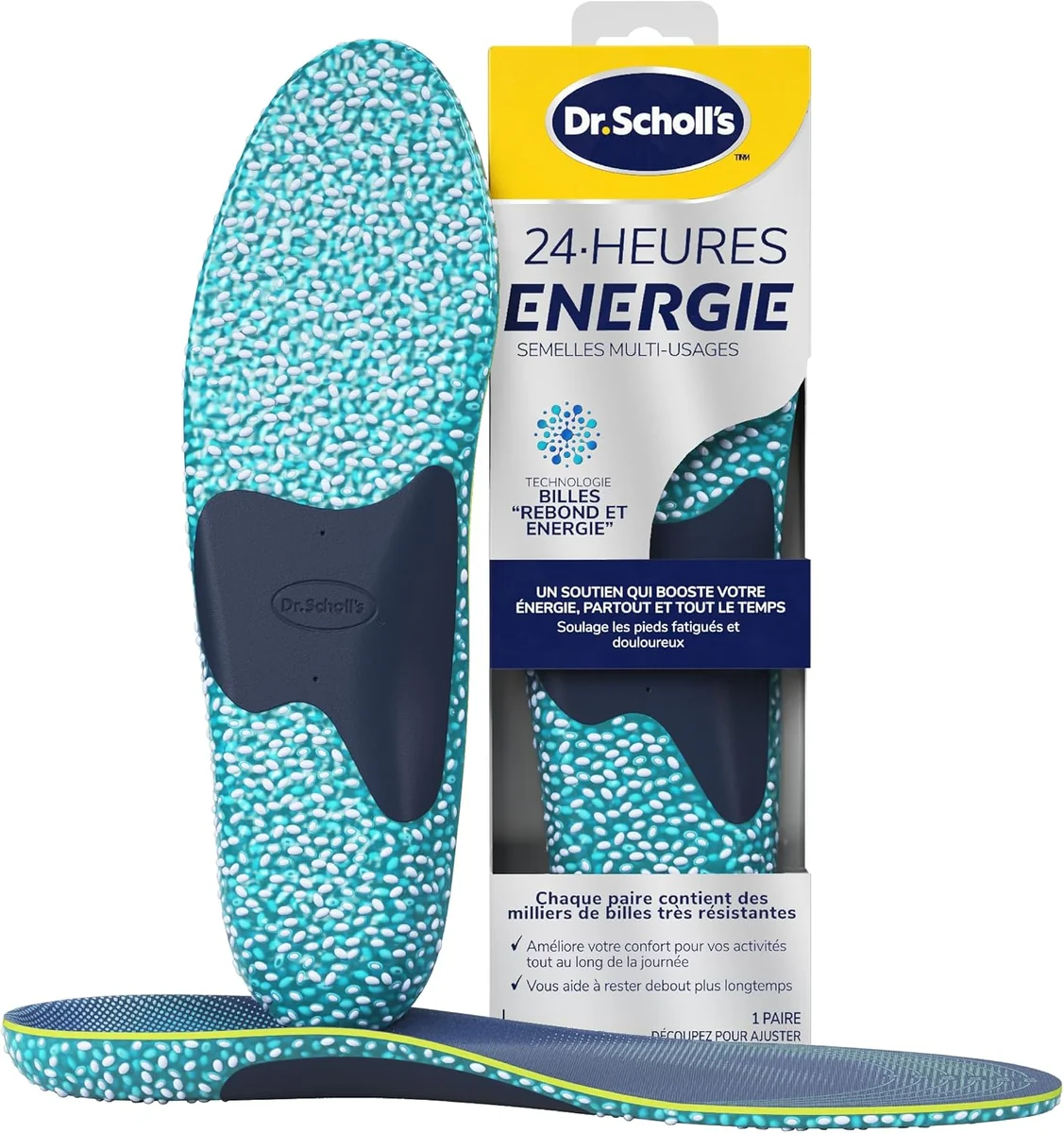 SCHOLLS WIELOFUNKCYJNE WKŁADKI DO BUTÓW UNISEX ROZM.L 40 - 47,5 CM