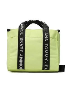 Torebki damskie - Tommy Jeans Torebka Tjw Essential Mini Tote AW0AW14546 Zielony - grafika 1