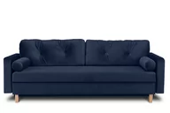 Sofy i kanapy - Sofa trzyosobowa KONSIMO Eriso, granatowy, 230x80x100 cm - miniaturka - grafika 1