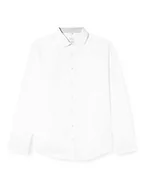 Koszule męskie - Seidensticker Męska koszula biznesowa – krój slim fit – nie wymaga prasowania – kołnierz Kent – długi rękaw – 100% bawełna, biały, 45 - miniaturka - grafika 1