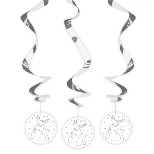 FOL Dekoracja wisząca świderki na I Komunię Świętą - 3 szt. F63473 - Pamiątka Pierwszej Komunii Świętej - miniaturka - grafika 1