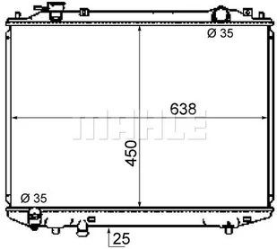 Chłodnica, układ chłodzenia silnika Mahle CR 1746 000S - Układ chłodzenia - akcesoria - miniaturka - grafika 1