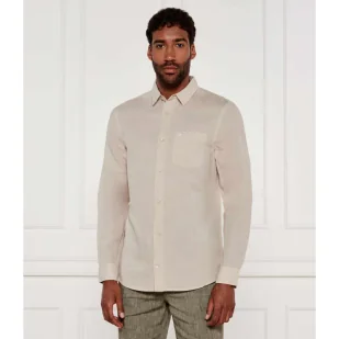 Calvin Klein Lniana koszula Regular Fit - Koszule męskie - miniaturka - grafika 1