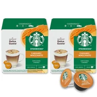 Kawa w kapsułkach i saszetkach - Starbucks kawa zestaw kapsułek do Dolce Gusto Caramel Macchiato 2x 12 szt. kapsułek - miniaturka - grafika 1