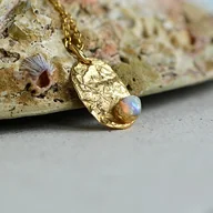 Naszyjniki - Naszyjnik z Białym Opalem - miniaturka - grafika 1