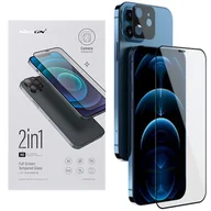 Szkła hartowane na telefon - Nillkin Szkło hartowane 3D 2w1 Hd do iPhone 12 - miniaturka - grafika 1