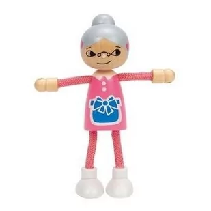 HaPe BABCIA drewniana laleczka elastyczna HP 3504 - Figurki dla dzieci - miniaturka - grafika 1