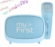 Instrumenty muzyczne dla dzieci - Głośnik Mikrofon Zestaw 2w1 Karaoke Na Bluetooth Aux Microsd Dla Dziecka / Myfirst Voice 2/ Niebieski - miniaturka - grafika 1
