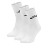 Skarpetki męskie - Skarpety długie adidas HT3455 3-PACK Biały - miniaturka - grafika 1