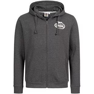 Lonsdale Męska bluza z kapturem, Marl Grey, S - Bluzy męskie - miniaturka - grafika 1