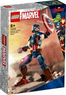 Zabawki konstrukcyjne - Klocki Super Heroes 76258 Marvel Figurka Kapitana Ameryki do zbudowania - miniaturka - grafika 1