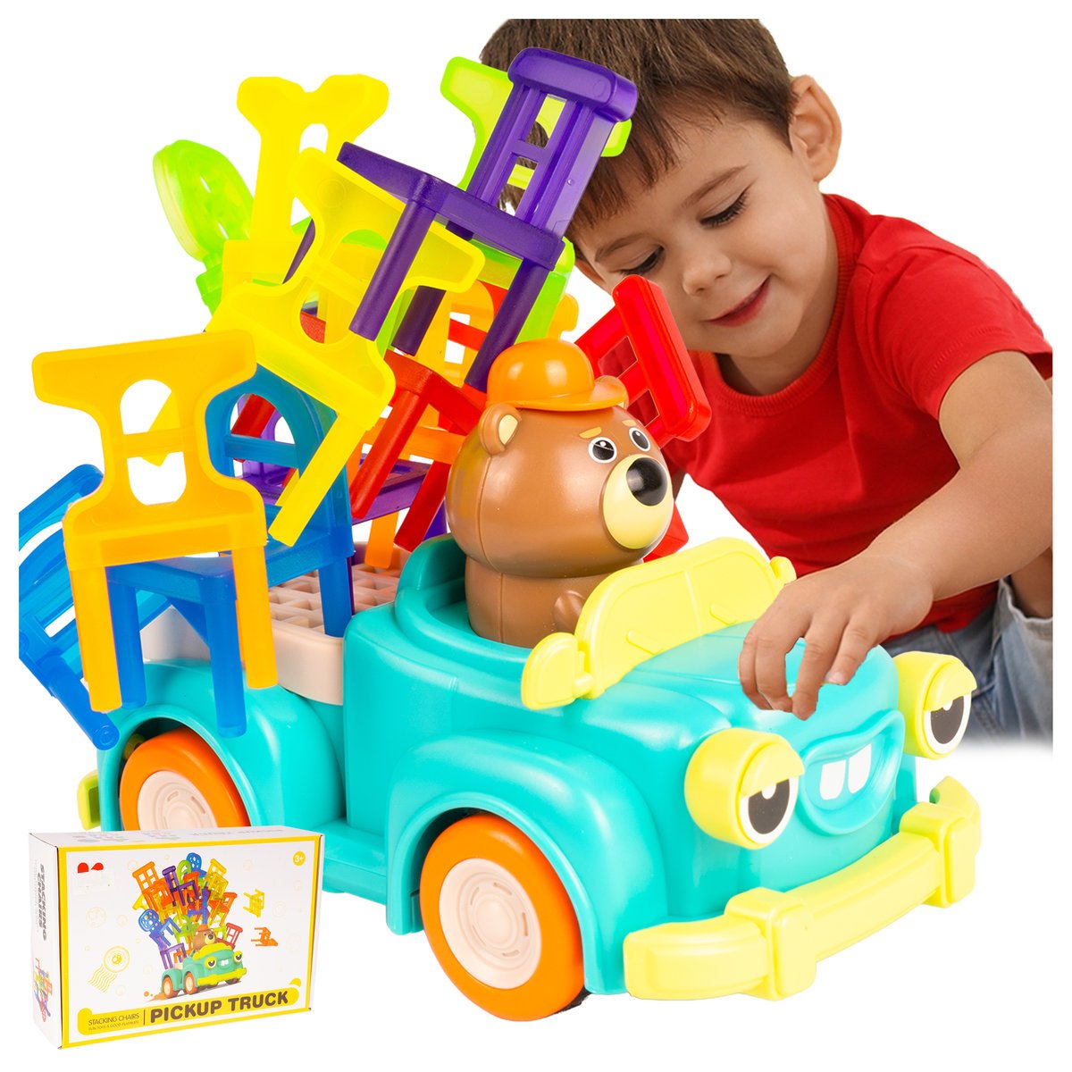 Gra Zręcznościowa Krzesła Samochodzik z Misiem Z3068
