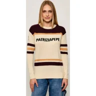 Swetry damskie - Patrizia Pepe Sweter | Regular Fit | z dodatkiem wełny - miniaturka - grafika 1