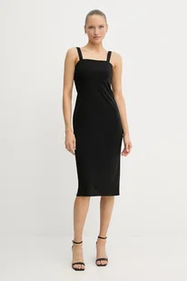 Sisley sukienka kolor czarny mini dopasowana 4ERJLV07B - Sukienki - miniaturka - grafika 1