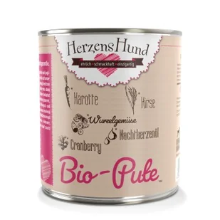 HerzensHund Adult 6 x 800 g Ind. bio - Mokra karma dla psów HerzensHund Adult 6 x 800 g Ind. bio - Mokra karma dla psów - miniaturka - grafika 1