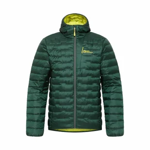 Męska kurtka puchowa Jack Wolfskin PASSAMANI DOWN HOODY M black olive - M - Kurtki męskie - miniaturka - grafika 1