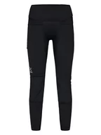 Spodnie sportowe damskie - Haglöfs Legginsy funkcyjne "Luna" w kolorze czarnym - miniaturka - grafika 1