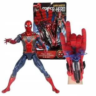 Spiderman Rękawica Wyrzutnia Sieci Figurka Ruchoma - Figurki dla dzieci - miniaturka - grafika 1