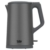 Czajniki elektryczne - Czajnik BEKO WKM 7322 DX (1.5L) Szary - miniaturka - grafika 1