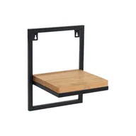 Kwietniki - Kwietnik wiszący Lens 23x20x30 cm metalowo drewniany loft - miniaturka - grafika 1