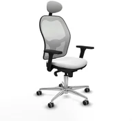 Fotele i krzesła biurowe - Krzesło Biurowe z Zagłówkiem Piqueras y Crespo 3D086G1 Biały - miniaturka - grafika 1