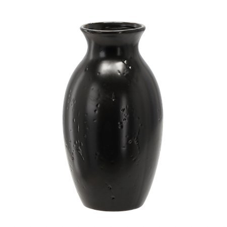 Stylowy wazon ceramiczny czarny matowy – 1,2L, wysoki, nowoczesny dodatek