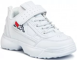 Buty dla dziewczynek - Kappa Rave NC K 260782K-1010 dziewczęce sneakersy białe - grafika 1
