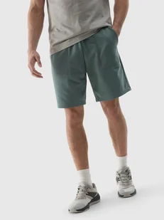 Spodenki dresowe męskie 4F 4FWSS24TSHOM330-43S Zielony - Spodenki męskie - miniaturka - grafika 1