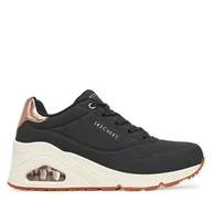 Sneakersy damskie - Sneakersy Skechers UNO Wedge - Hi Steps (177520-BBK) 177520/BLK Czarny - miniaturka - grafika 1