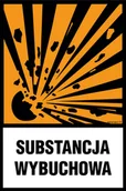 Systemy ekspozycyjne i znaki informacyjne - LB008 SUBSTANCJA WYBUCHOWA, PN - PŁYTA PCV 1MM; (200X300MM) - miniaturka - grafika 1