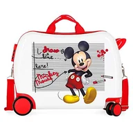 Moda i Uroda OUTLET - Disney Minnie Mickey Draw the line czerwona walizka na kółkach dla dzieci 50 x 39 x 20 cm sztywny zamek szyfrowy ABS 34 l 2,1 kg 4 kółka bagaż ręczny - miniaturka - grafika 1